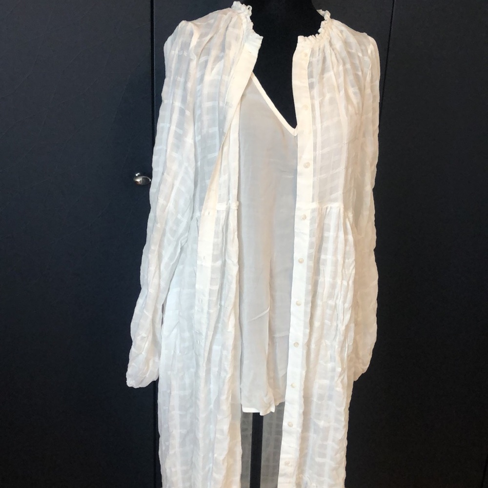 FREE PEOPLE white maxi boho dress size S - Picture 12 of 13